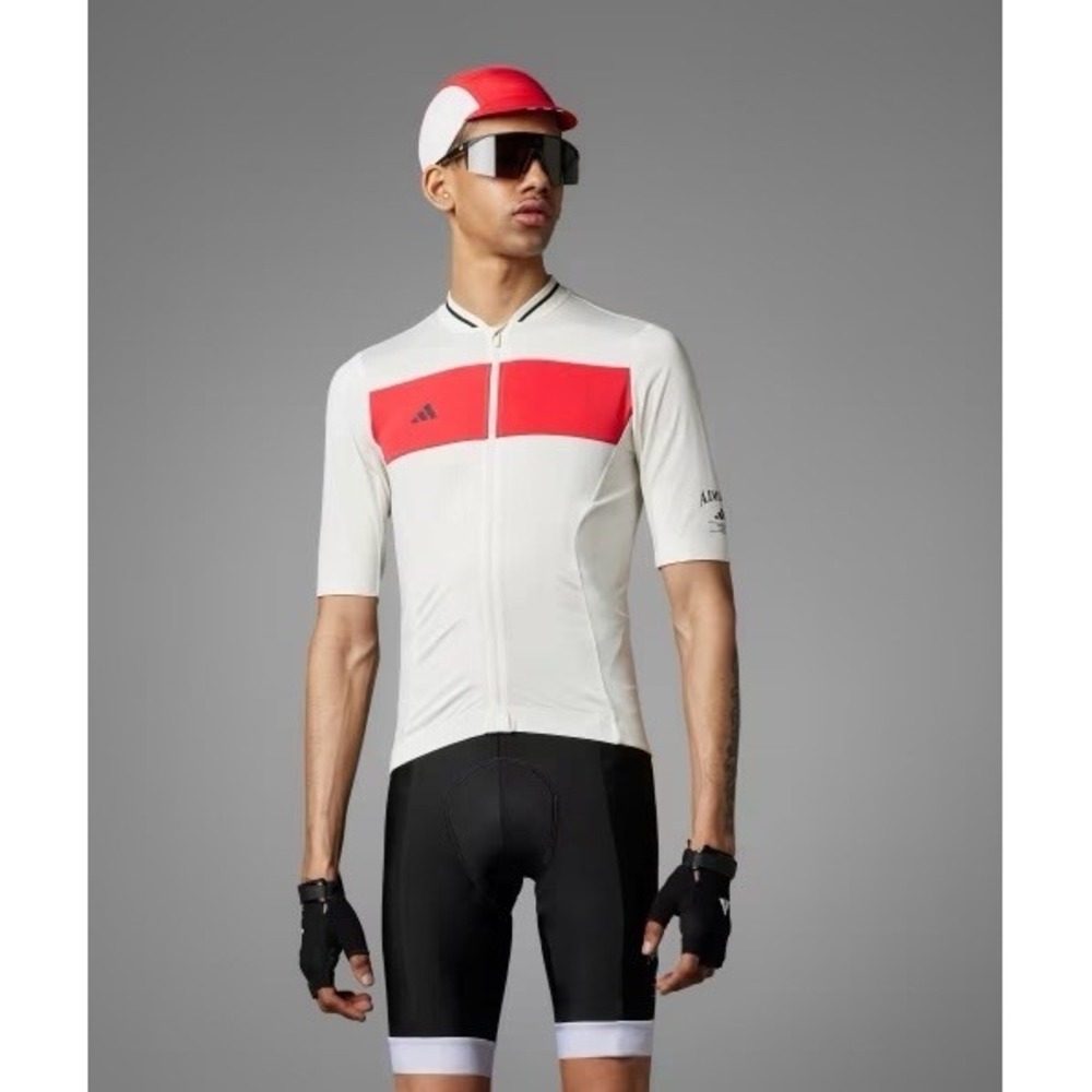 *NWT Men Size Medium Adidas Heritage Tempo 3-Stripes Cycling Performance Jersey